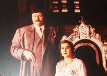 الملك فاروق والملكة ناريمان