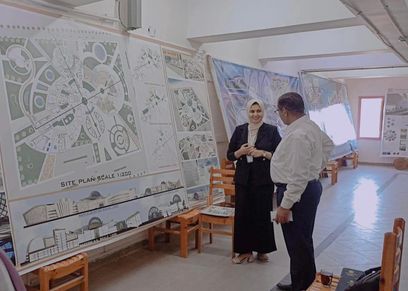 نورهان بجانب مشروع تخرجها