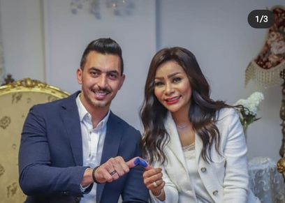 إيمان رمضان وزوجها 