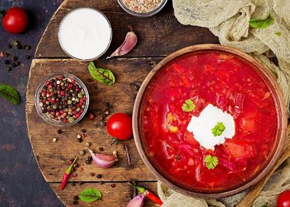 شوربة البورش الروسية
