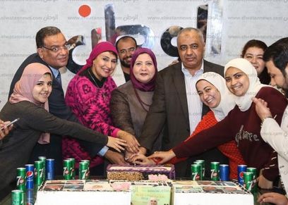 الأستاذ عبد الفتاح الجبالي والأستاذ محمود مسلم أثناء الاحتفال بإطلاق موقع 