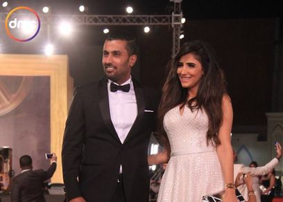 مي عمر وزوجها محمد سامي