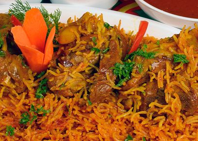 طريقة عمل كبسة اللحم بالأرز البسمتي
