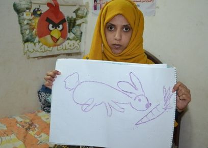 سهام فتاة كفيفة من الأقصر