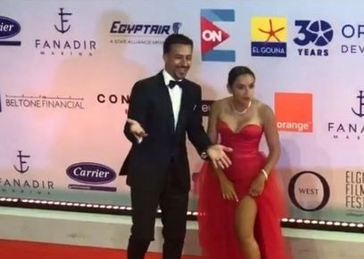 علا رشدي وزوجها أحمد داوود