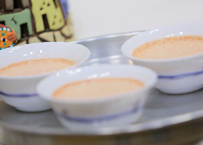 زبادي بالفراولة