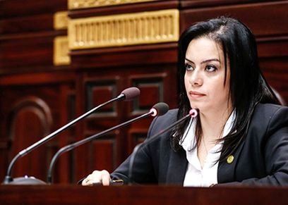 النائبة سيلفيا نبيل عضو الهيئة البرلمانية لحزب المصريين الأحرار، وعضو لجنة الخطة والموازنة بالبرلمان