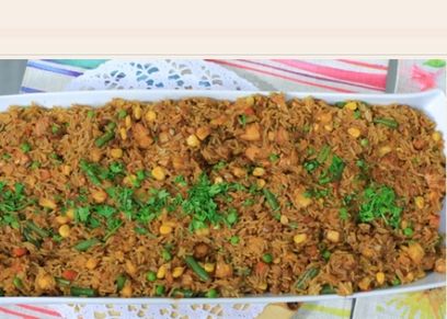 أرز مقلي بالأناناس