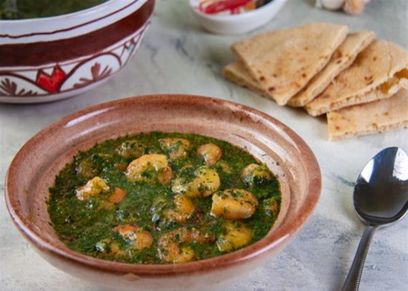 ملوخية بالجمبري