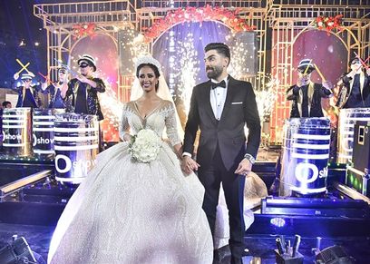 رنا سماحة وزوجها سامر أبو طالب