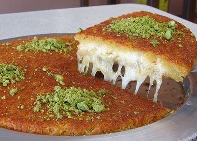 طريقة تحضير الكنافة بالجبن على الفحم