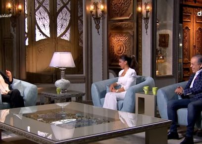 أشرف زكي وروجينا مع صاحبة السعادة