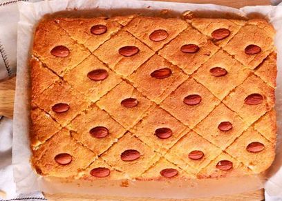 طريقة عمل البسبوسة الجاهزة