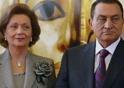 حسني مبارك وسوزان ثابت