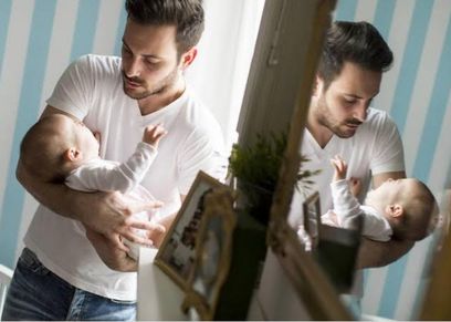 اكتئاب ما بعد الولادة عند الرجال