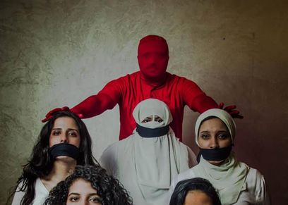 جلسة تصوير عن التحرش الجنسي