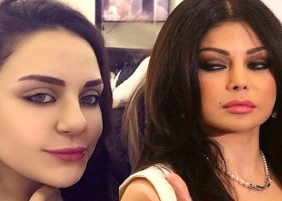 الفنانة هيفاء وهبي وابنتها زينب فياض