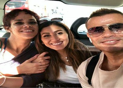بالصور| إطلالة جريئة لدينا الشربيني في حفل عمرو دياب بالجونة