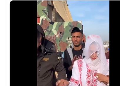 زفاف تحت نيران الحرب