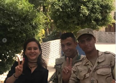 نيللي كريم في الانتخابات الرئاسية