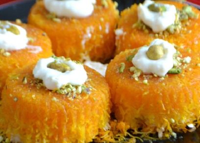 طريقة عمل الكنافة بالمانجو