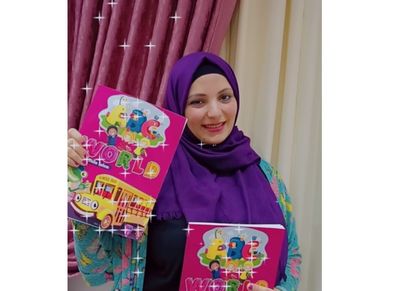 داليا سالم تعلم الأطفال أهل قريتها اللغة الانجليزية