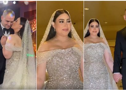 الفنانة بوسي وزوجها