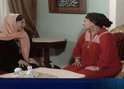 مشهد من مسلسل لن أعيش في جلباب أبي