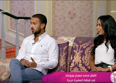 الفنان محمد مهران والمخرجة مي عبدالحفيظ