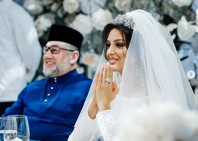 ملكة جمال موسكو السابقة وسلطان ماليزيا