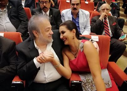 وفاء عامر تحتفل بعيد ميلاد زوجها