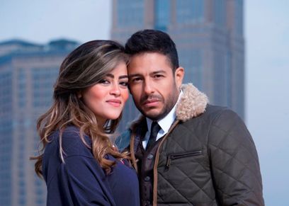 محمد حماقي وزوجته