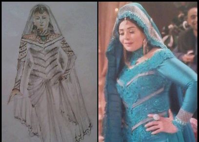 الفنانة صابرين في مسلسل