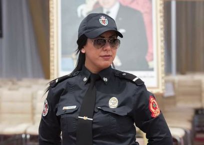 صورة أرشيفية لشرطية مغربية
