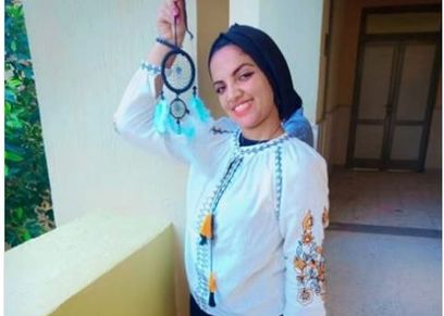 نادين خالد رئيس اتحاد طلاب كلية سياحة وفنادق جامعة مطروح 