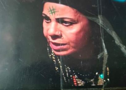 الفنانة عفاف مصطفى صاحبة دور الدجالة في جعفر العمدة