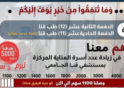 تبرعات طلاب طب قنا