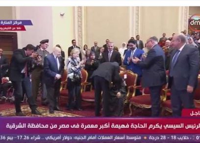 الرئيس السيسي خلال الإحتفال بيوم المرأة المصرية