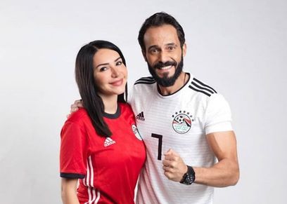 يوسف الشريف وزوجته