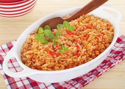 طبق الأرز بالبصل والفلفل