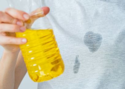 طرق إزالة بقع الزيت من الملابس