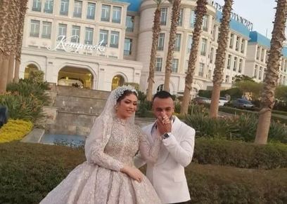 محمد مجدي أفشة وعروسه
