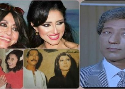 الفنان كرم مطاوع مع زوجته وابنته