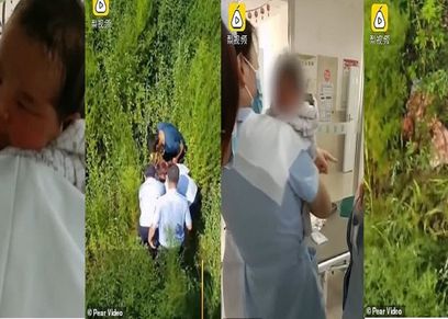 خلال عملية العثور على الطفل وانقاذه