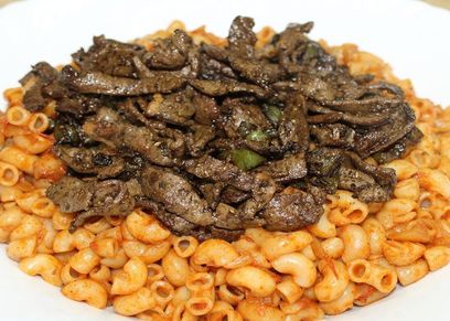 طريقة عمل مكرونة بالكبدة