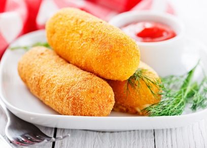 اصابع البطاطس بالخضار