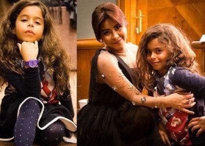 فيديو| ابنه شيرين عبدالوهاب ترقص على أغنية