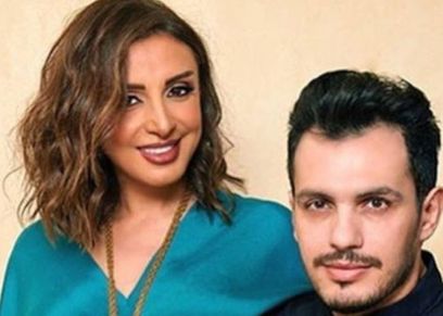 الفنانة أنغام وزوجها أحمد إبراهيم