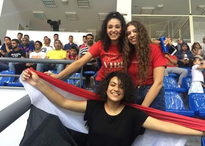 جمهو  البنات  في منتخب كرة الطايرة  بالإسماعيلية