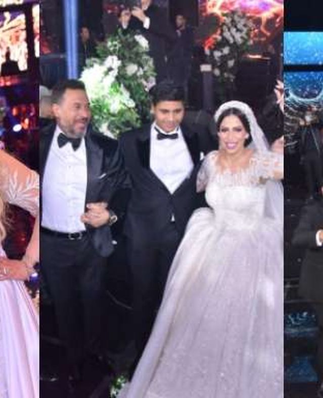 لقطات من حفل زفاف ابنة ماجد المصري.. مدربة ملاكمة